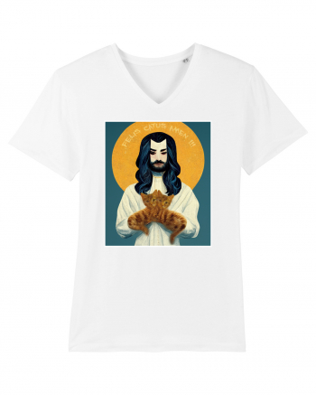 jesus cu pisici White