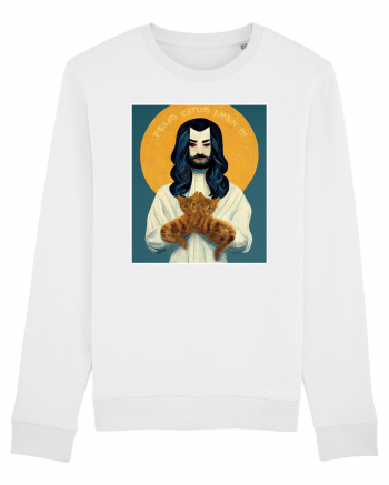 jesus cu pisici White