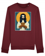 jesus cu pisici Bluză mânecă lungă Unisex Rise