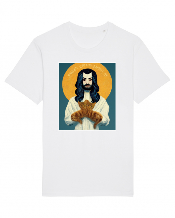 jesus cu pisici White