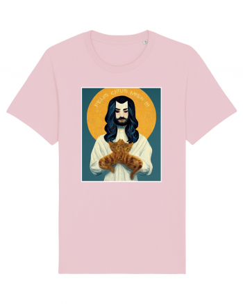 jesus cu pisici Cotton Pink