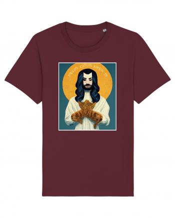 jesus cu pisici Burgundy