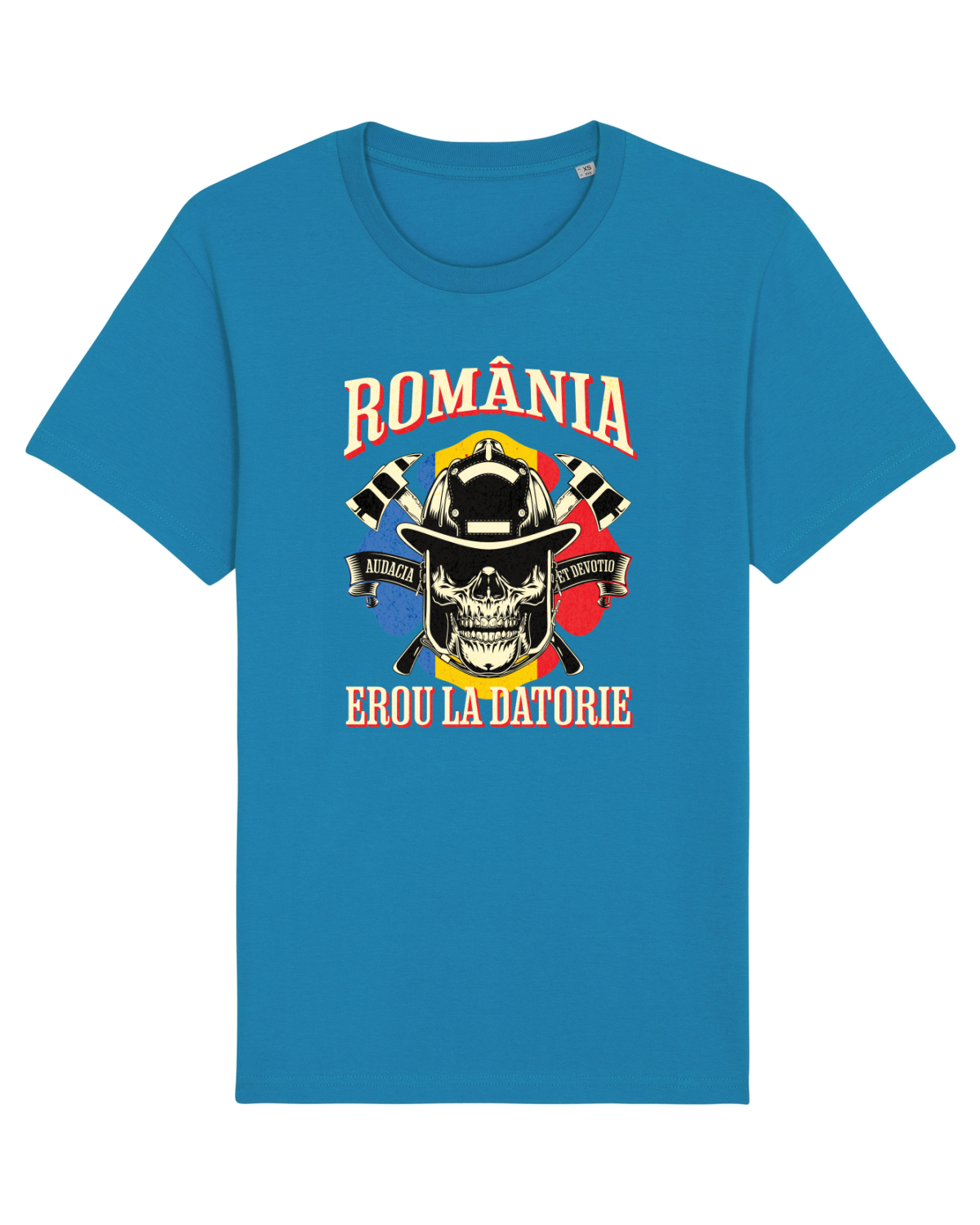 Tricou mânecă scurtă Unisex Rocker Azur