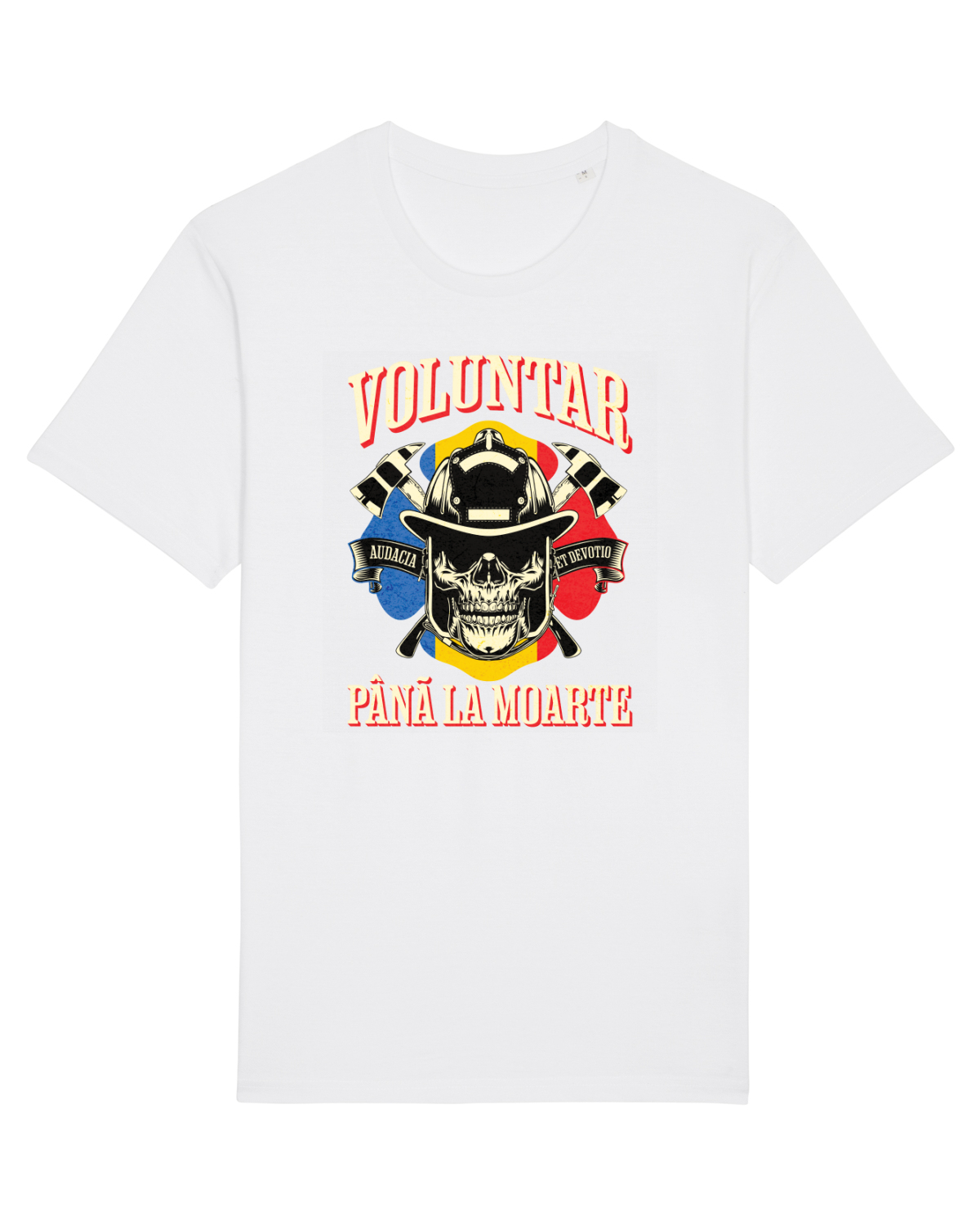 Tricou mânecă scurtă Unisex Rocker White