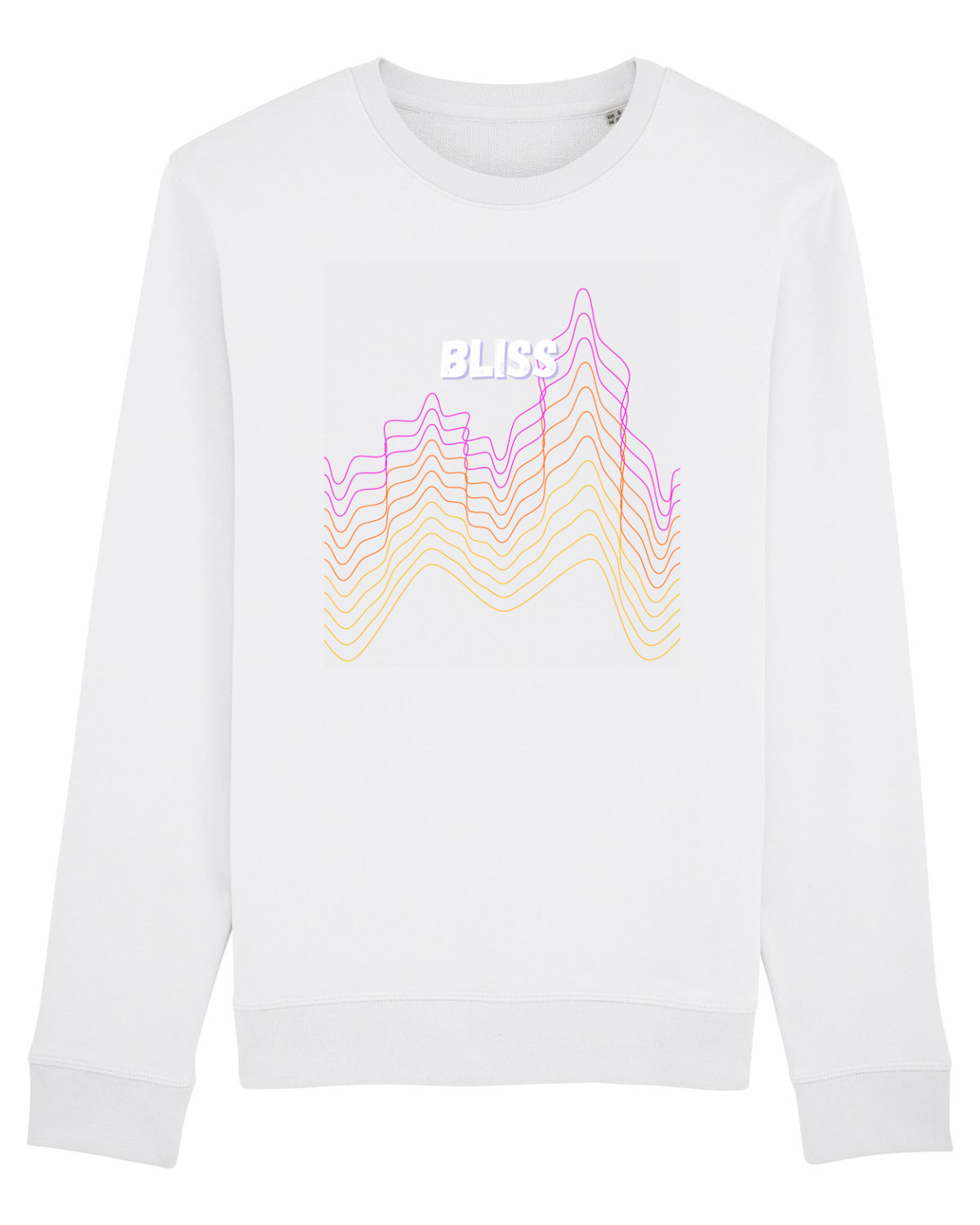 Bluză mânecă lungă Unisex Rise White