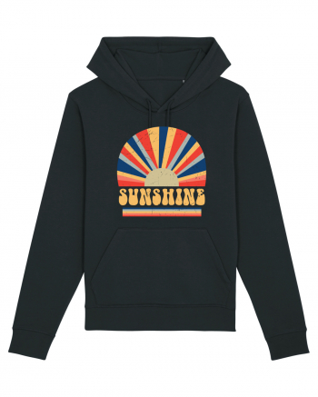 Retro 70s Style Hippie Sunshine Black