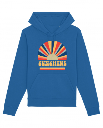 Retro 70s Style Hippie Sunshine Royal Blue