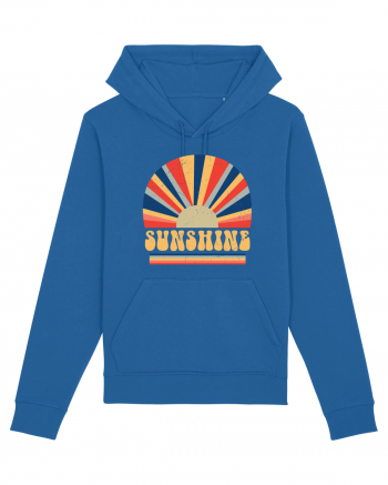 Retro 70s Style Hippie Sunshine Royal Blue