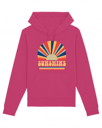 Retro 70s Style Hippie Sunshine Raspberry