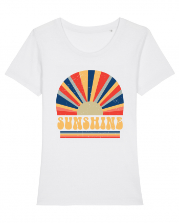 Retro 70s Style Hippie Sunshine White