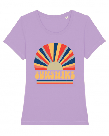 Retro 70s Style Hippie Sunshine Lavender Dawn