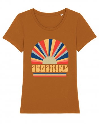 Retro 70s Style Hippie Sunshine Roasted Orange