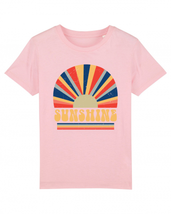 Retro 70s Style Hippie Sunshine Cotton Pink