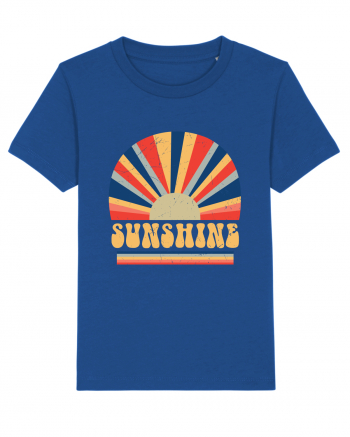 Retro 70s Style Hippie Sunshine Majorelle Blue