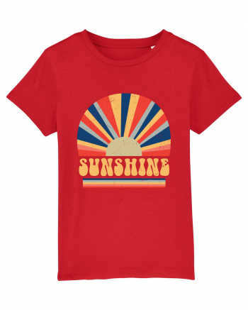 Retro 70s Style Hippie Sunshine Red