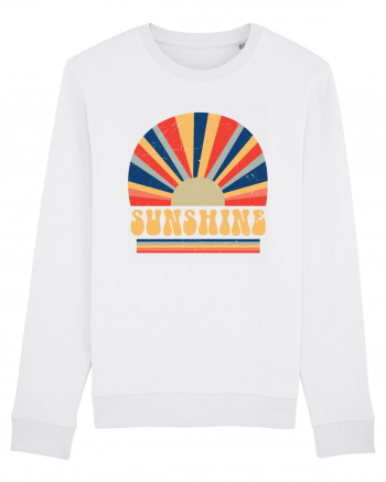 Retro 70s Style Hippie Sunshine White