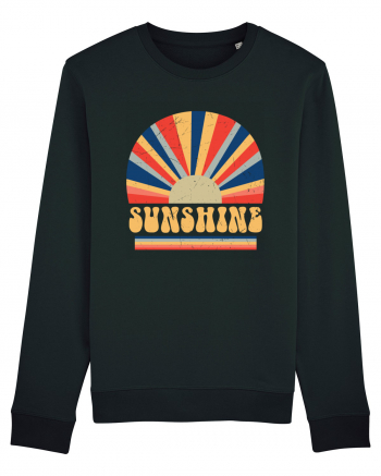 Retro 70s Style Hippie Sunshine Black