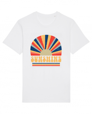 Retro 70s Style Hippie Sunshine White