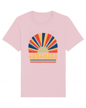 Retro 70s Style Hippie Sunshine Cotton Pink