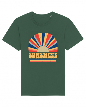 Retro 70s Style Hippie Sunshine Bottle Green