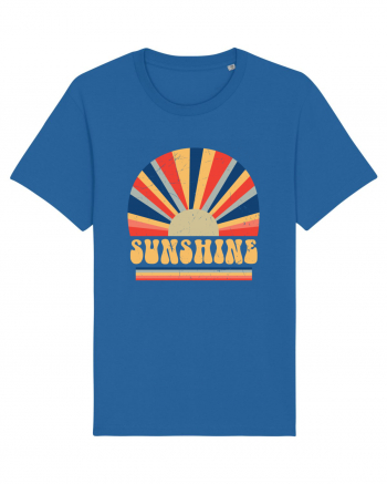 Retro 70s Style Hippie Sunshine Royal Blue