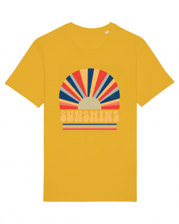 Retro 70s Style Hippie Sunshine Spectra Yellow