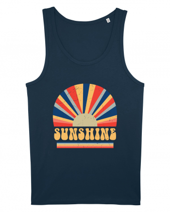 Retro 70s Style Hippie Sunshine Navy