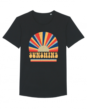 Retro 70s Style Hippie Sunshine Black