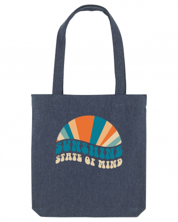 Sunshine State of Mind Retro Sunset Midnight Blue