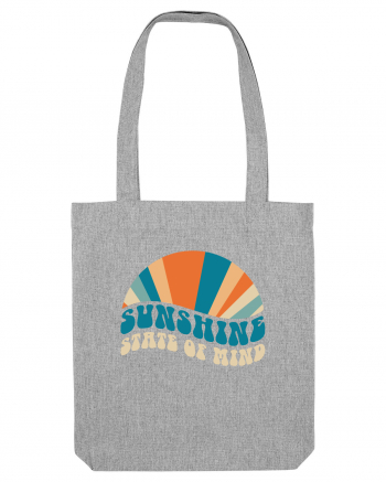 Sunshine State of Mind Retro Sunset Heather Grey