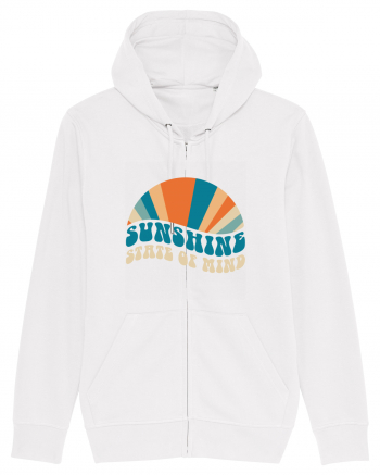 Sunshine State of Mind Retro Sunset White