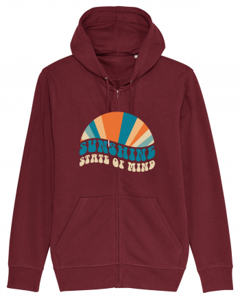 Sunshine State of Mind Retro Sunset Burgundy