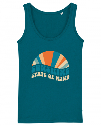 Sunshine State of Mind Retro Sunset Ocean Depth