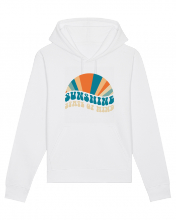 Sunshine State of Mind Retro Sunset White