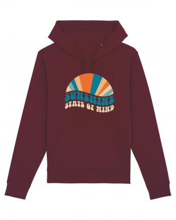 Sunshine State of Mind Retro Sunset Burgundy