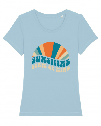 Sunshine State of Mind Retro Sunset Sky Blue