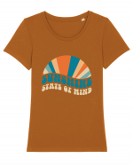 Sunshine State of Mind Retro Sunset Tricou mânecă scurtă guler larg fitted Damă Expresser