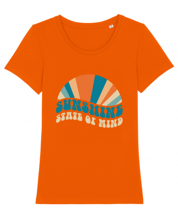 Sunshine State of Mind Retro Sunset Bright Orange