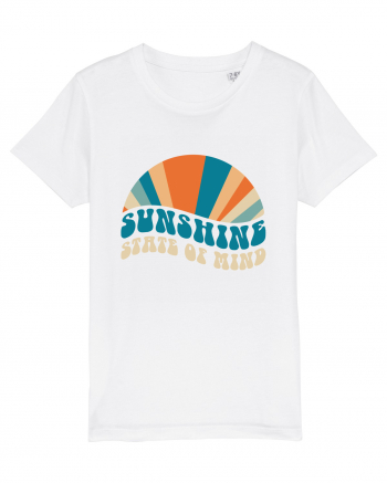 Sunshine State of Mind Retro Sunset White