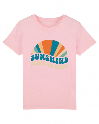 Sunshine State of Mind Retro Sunset Cotton Pink