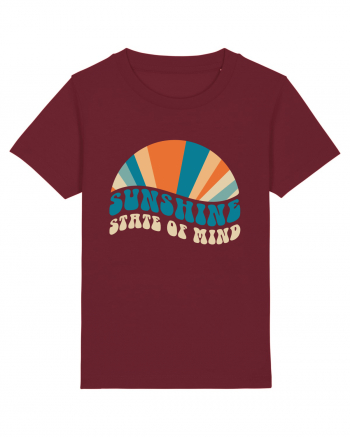 Sunshine State of Mind Retro Sunset Burgundy