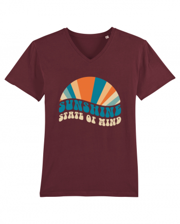 Sunshine State of Mind Retro Sunset Burgundy