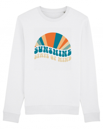 Sunshine State of Mind Retro Sunset White