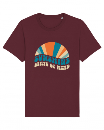 Sunshine State of Mind Retro Sunset Burgundy