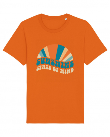 Sunshine State of Mind Retro Sunset Bright Orange