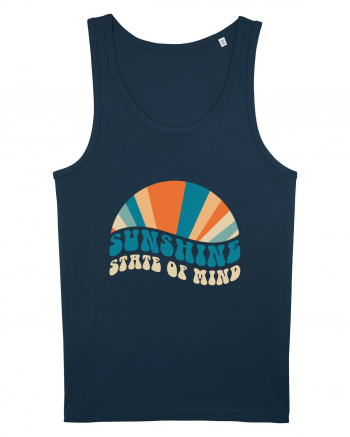 Sunshine State of Mind Retro Sunset Navy