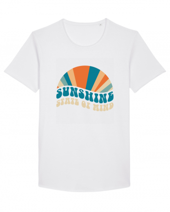 Sunshine State of Mind Retro Sunset White