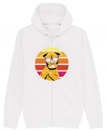 Thug Dog 80s Retro Style White