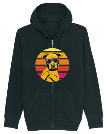 Thug Dog 80s Retro Style Black