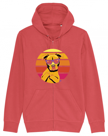 Thug Dog 80s Retro Style Carmine Red